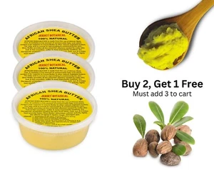 Afrikanische Sheabutter 8 Unzen Roh Bio unraffiniert reines GHANA 100 % natürlich gelb - Bild 1 von 17