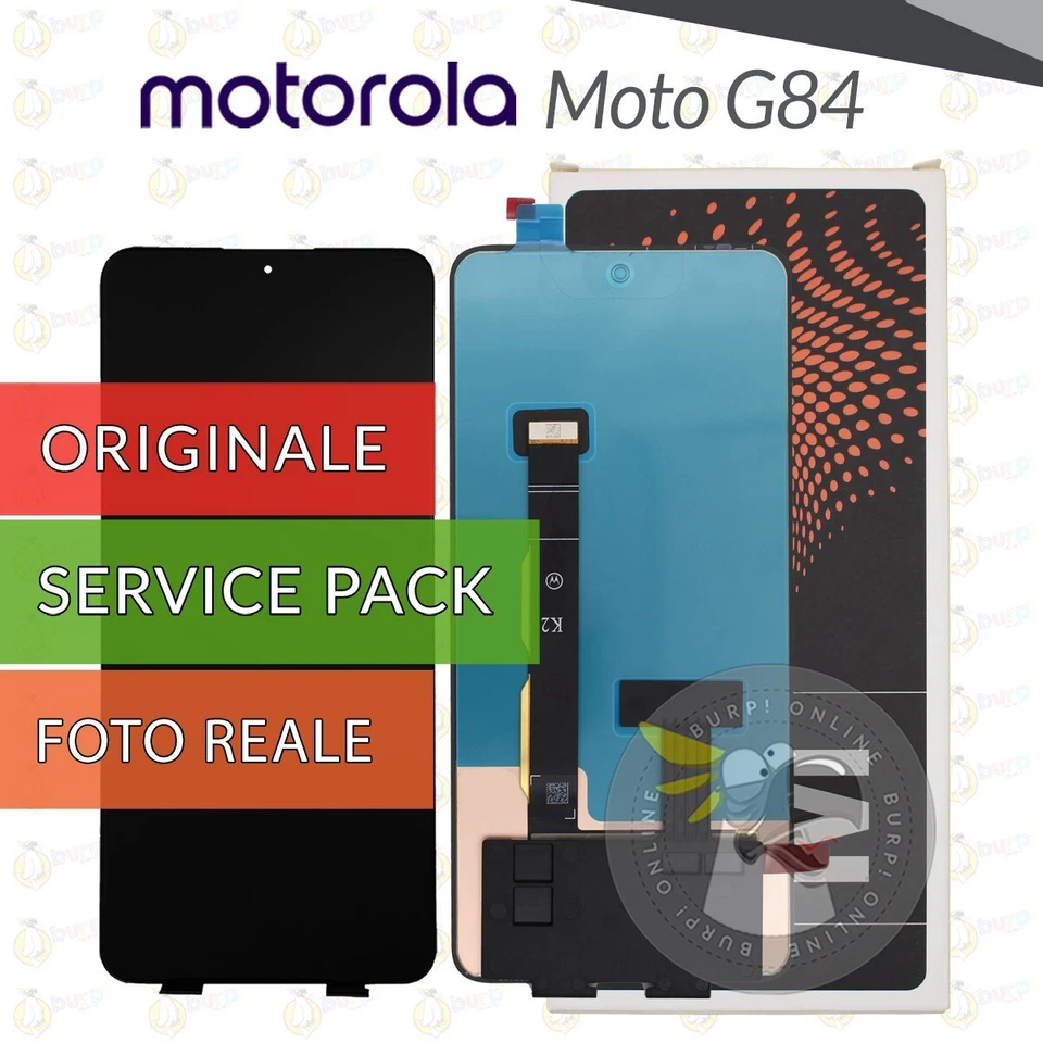 DISPLAY ORIGINALE MOTOROLA MOTO G84 5G XT2347 SCHERMO OLED VETRO TOUCH SCREEN