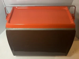 Vintage Galvanized Picnic Party Ice Cooler Barbecue Eating Food Storage - Picture 1 of 23