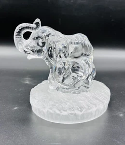 Statuina Elefante e Bambino RCR Royal Crystal Rock Cristallo di Piombo Italiano - Foto 1 di 8