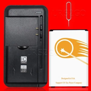 100% NEW High Grade 4580mA Battery Universal Charger SIM Pin f LG Phoenix 2 K371 - Picture 1 of 1