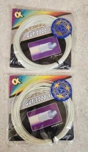 Nuevo stock antiguo descontinuado 16g ALPHA GUT 2000 cuerda tenis LOTE X 2 - Imagen 1 de 8