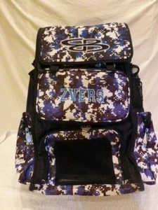 Boombah Superpack Softball Baseball Royal Black Camo Travel Team Backpack $120 - Picture 1 of 12