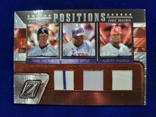 🌟 2005 Donruss Zenith 3 Jerseys Todd Helton David Ortiz Albert Pujols #/50 HOF