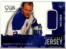 2003-04 ITG VIP Game-Used Jersey #3 Mats Sundin JERSEY - Toronto Maple Leafs