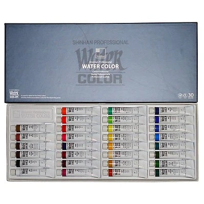 SHINHAN Professional Artist Grade Watercolor Paint Set 30 Colors 7.5ml Tube - Image 1 of 4