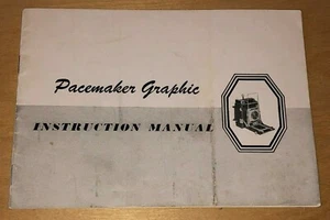 Instruction Manual Only Pacemaker Graphic Camera Graphex Shutters Supermatic - Picture 1 of 5