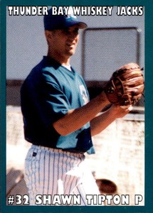 1996 Thunder Bay Whiskey Jacks Team Issue #22 Shawn Tipton Annapolis Maryland MD