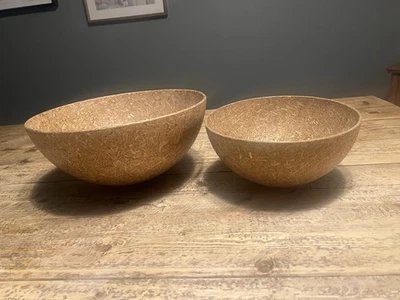 Raro juego de cuencos Alessi "Strawbius" de Kristiina Lassus - Finlandia, 2000 - madera ecológica Foto 1 de 4