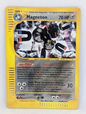 Magneton H16/H32 Aquapolis Holo Ultra Rare Pokemon TCG Nintendo e-reader LP - Image 1 of 4