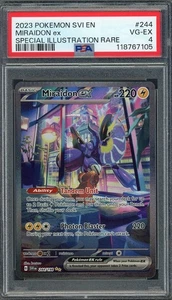 PSA 4 Miraidon ex (Crimp Error) Scarlet & Violet Base Set 244/198 Pokemon B18 - Picture 1 of 2
