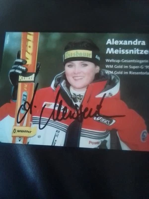 Alexandra Meissnitzer Olympiasiegerin/Ski Alpin -Originalautogramm- - Bild 1 von 2