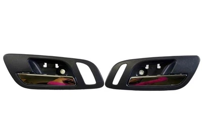 Interior Door Handle Chr Blk RH LH fit 07 13 Suburban Tahoe Sierra Yukon no ht - Image 1 of 3