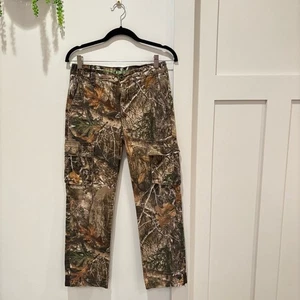 Realtree Youth 6 Pocket Hunting Camo Pant Realtree Edge Print Kids Size XL 14-16 - Picture 1 of 11