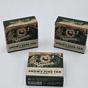 Dr. Squatch Limited Edition Snowy Pine Tar Balsam Tanne Medium Grit 3 Soap Bar Set - Bild 1 von 5