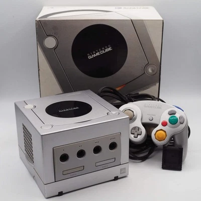 Sistema de consola Nintendo GameCube DOL-001 Silver Boxed NTSC-J probado func... - Imagen 1 de 4