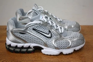 NIKE SPORTSWEAR AIR ZOOM SPIRIDON CAGE 2, Metallic Silver Grey,  UK 7, EU 41 - Picture 1 of 10