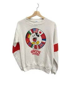 Vintage 80s Walt Disney World Mickey Mouse Epcot Center Crewneck Sweatshirt M - Picture 1 of 4
