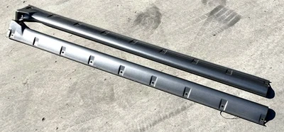 96-02 TOYOTA 4RUNNER Painel Balancim Esquerdo Direito Tampa Saia Lateral Placa de Arranhão PRATA - Imagem 1 de 4