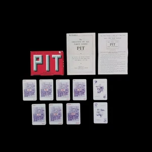 5+ Complete Vintage Retro Pit Card Game by John Waddington Ltd - Up to 7 Players - Picture 1 of 14