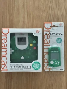 SEGA Dreamcast Official Lime Green Controller And VMU, Japan - Picture 1 of 2