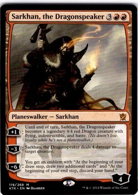 Magic The Gathering Sarkhan, the Dragonspeaker Mythic #119 - Image 1 of 2