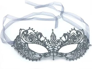 Masquerade Masks-Sexy Women Girl Lace Eye Mask for Opera Halloween (Silver) - Picture 1 of 7