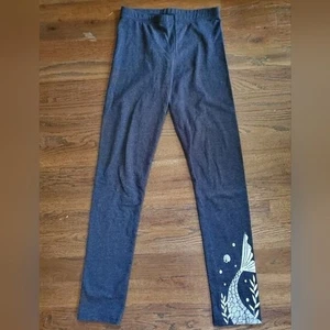 OLD NAVY Girls Large 10/12 dark gray Mermaid tail leggings - Picture 1 of 6