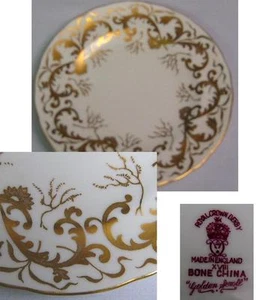 GOLDEN SCROLL SALATTELLER VON ROYAL CROWN DERBY - Bild 1 von 1