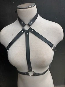 BDSM Fetish Harness Size 8 To 18 Brand New Goth - Picture 1 of 1