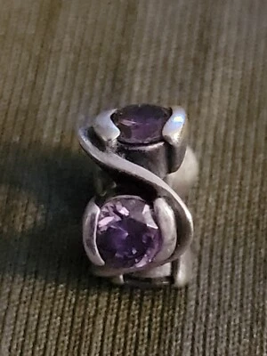 Auténtico Dije Chamilia CHAM 925 Swarovski Cristal Púrpura Foto 1 de 4