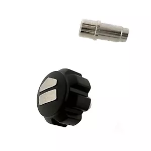 Black Screw Down Crown for Tag Heuer Formula 1 WAZ1110A WAZ1111 WAZ1115 - Picture 1 of 2