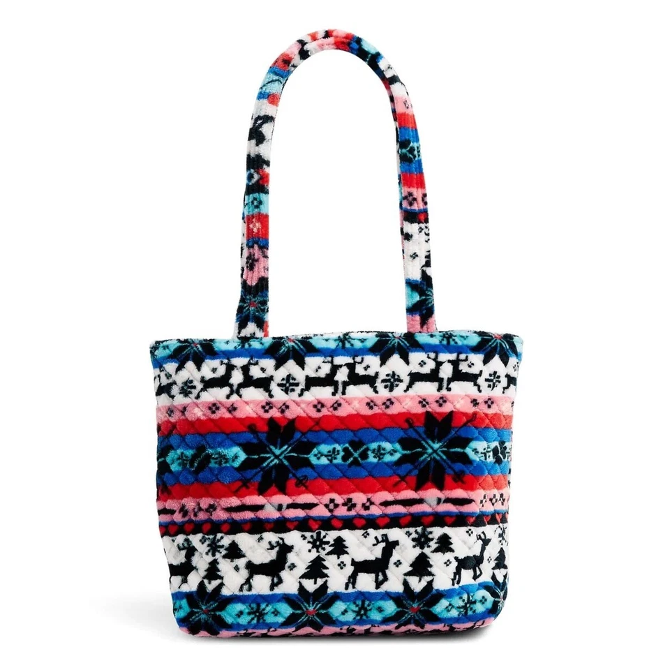 SMALL VERA TOTE BAG Nordic Stripe Fleece Bradley 29164-12558 with Tags