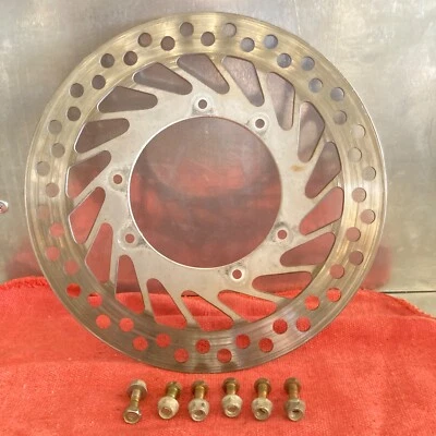 Honda CR250R CR 250 125 500 1997 disco de freno delantero rotor y sujetadores pernos Foto 1 de 3