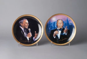 2er Set Frank Sinatra Musical Porzellan Teller Franklin Mint Erbstück - Bild 1 von 5