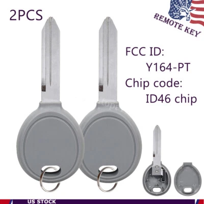 2 para Chrysler 300 300C 2005 2006 2007 2008 mando a distancia sin llave ID46 Y164-PT Foto 1 de 4