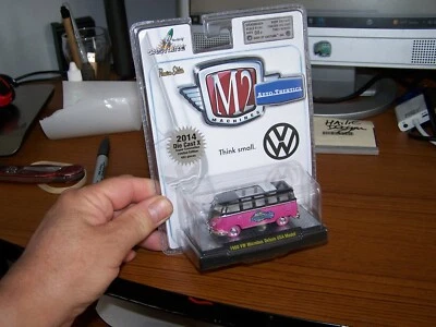 M2 Machines (Castline) Rare Pink 2014 CHASE-Volkswagen 1960 Microbus -Convention - Image 1 of 2
