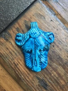 Türkis glasierte Keramik Löwe Anhänger - Bild 1 von 5