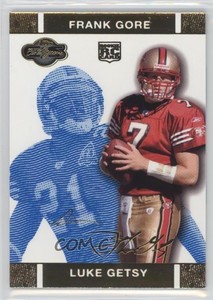 2007 Co-Signers Blue Changing Faces Gold /349 Luke Getsy Frank Gore Rookie RC