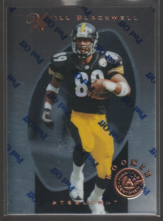 1997 PINNACLE CERTIFIED WILL BLACKWELL ROOKIE PITTSBURGH STEELERS W/COATING - Image 1 of 1