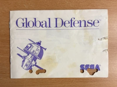 GLOBAL DEFENSE - Sega Instruction Manual - Image 1 of 2