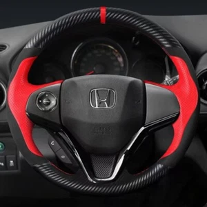 Custom DIY Car Steering Wheel Cover For Honda Fit 2014 2015 Vezel 2014 XRV - Picture 1 of 6