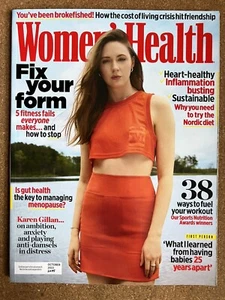 Women’s Health Magazine Karen Gillan October 2022 Vintage British Fashion - Picture 1 of 2
