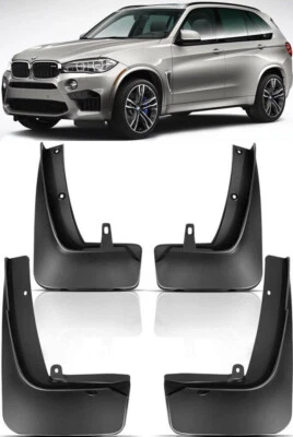 Genuine Front & Rear Splash Guards Mud Flaps FOR 2014-2018 BMW X5 M Sport F15 - Image 1 of 4