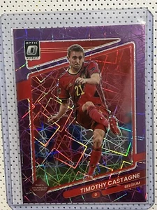2021-22 Donruss Soccer Timothy Castagne Purple Velocity Optic /99 - Bild 1 von 2