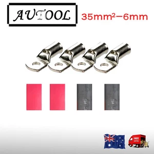 4 X Battery Cable Lead Lug Terminals 35-6 for Electrical wire 2 B&S cable OZ - Bild 1 von 3
