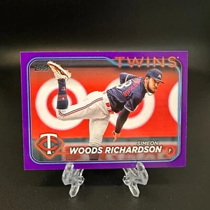2024 Topps Update Simeon Woods Richardson Meijer Purple Parallel #US295 Twins - Picture 1 of 2