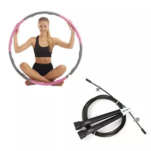 Fitness Pacchetto Hula Hoop Pesante E Corda per Saltare Casa Lavoro Out - Imagen 1 de 9