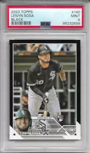 2023 Topps Lenyn Sosa Rookie #140 Black #'d /72 Graded PSA 9 Mint White Sox - Picture 1 of 2