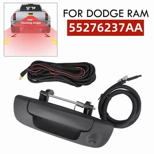 55276237AA Car Black Tailgate Handle W/ Backup Camera For Dodge Ram 2002-2009 - Picture 1 of 18